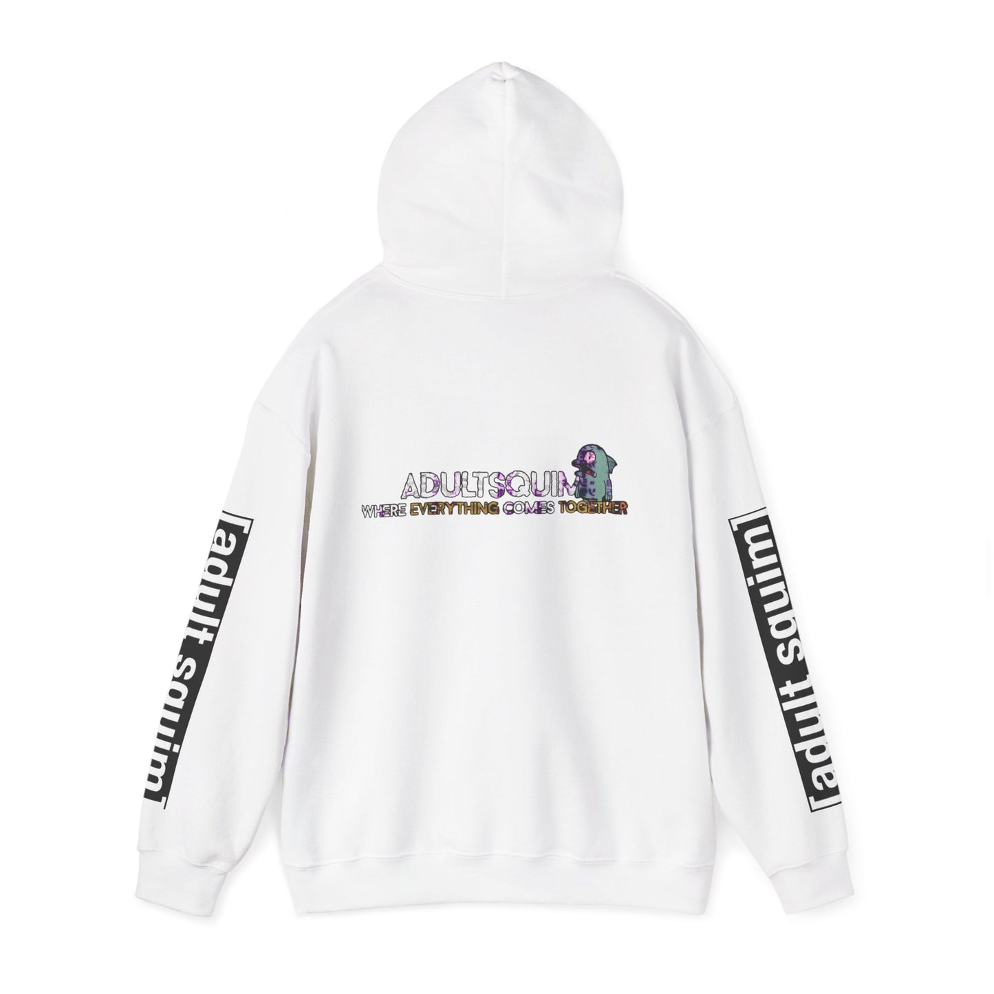 Unisex Heavy Blend™ Hoodie for Trendy Casual Vibes, Perfect for Everyday Wear, Gifts, Fashion Statement, Adult Squim Design, Iconic Style