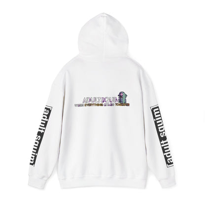 Unisex Heavy Blend™ Hoodie for Trendy Casual Vibes, Perfect for Everyday Wear, Gifts, Fashion Statement, Adult Squim Design, Iconic Style