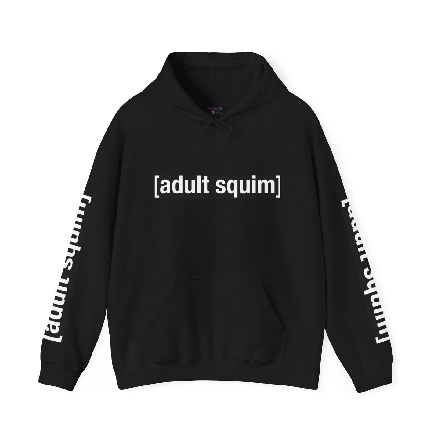 Unisex Heavy Blend™ Hoodie for Trendy Casual Vibes, Perfect for Everyday Wear, Gifts, Fashion Statement, Adult Squim Design, Iconic Style