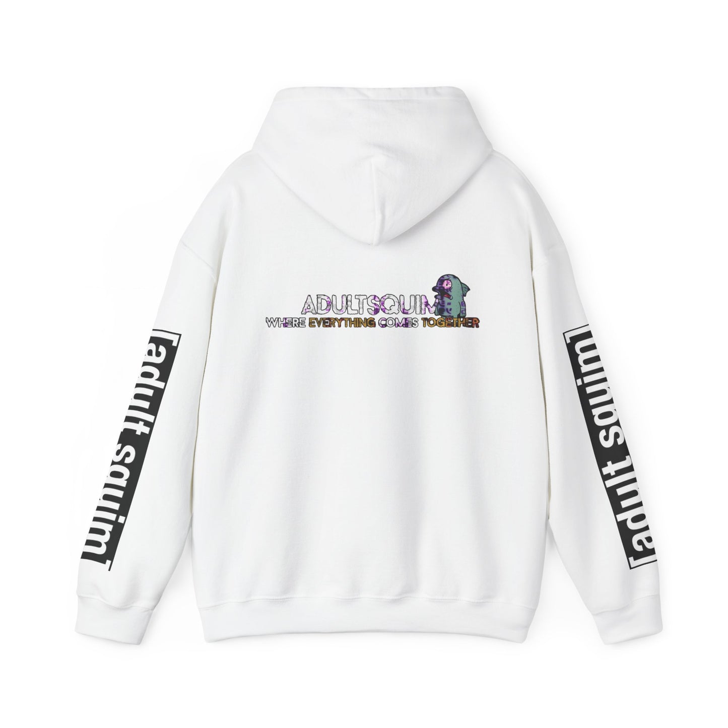 Unisex Heavy Blend™ Hoodie for Trendy Casual Vibes, Perfect for Everyday Wear, Gifts, Fashion Statement, Adult Squim Design, Iconic Style