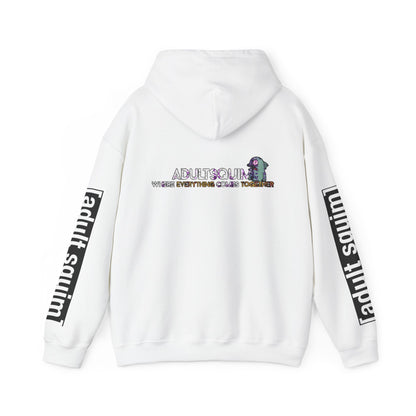 Unisex Heavy Blend™ Hoodie for Trendy Casual Vibes, Perfect for Everyday Wear, Gifts, Fashion Statement, Adult Squim Design, Iconic Style