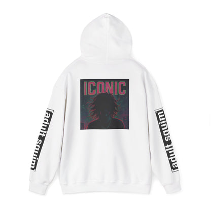 Unisex Heavy Blend™ Hoodie for Trendy Casual Vibes, Perfect for Everyday Wear, Gifts, Fashion Statement, Adult Squim Design, Iconic Style