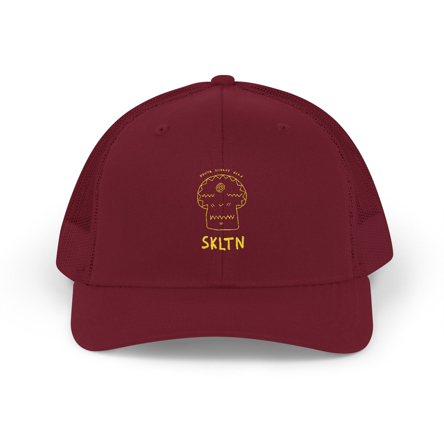 Skull Embroidered Snapback Trucker Cap – Unique Gift for Music Lovers, Festivals, Casual Wear, and Everyday Style