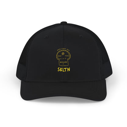 Skull Embroidered Snapback Trucker Cap – Unique Gift for Music Lovers, Festivals, Casual Wear, and Everyday Style