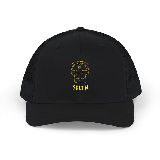 Skull Embroidered Snapback Trucker Cap – Unique Gift for Music Lovers, Festivals, Casual Wear, and Everyday Style