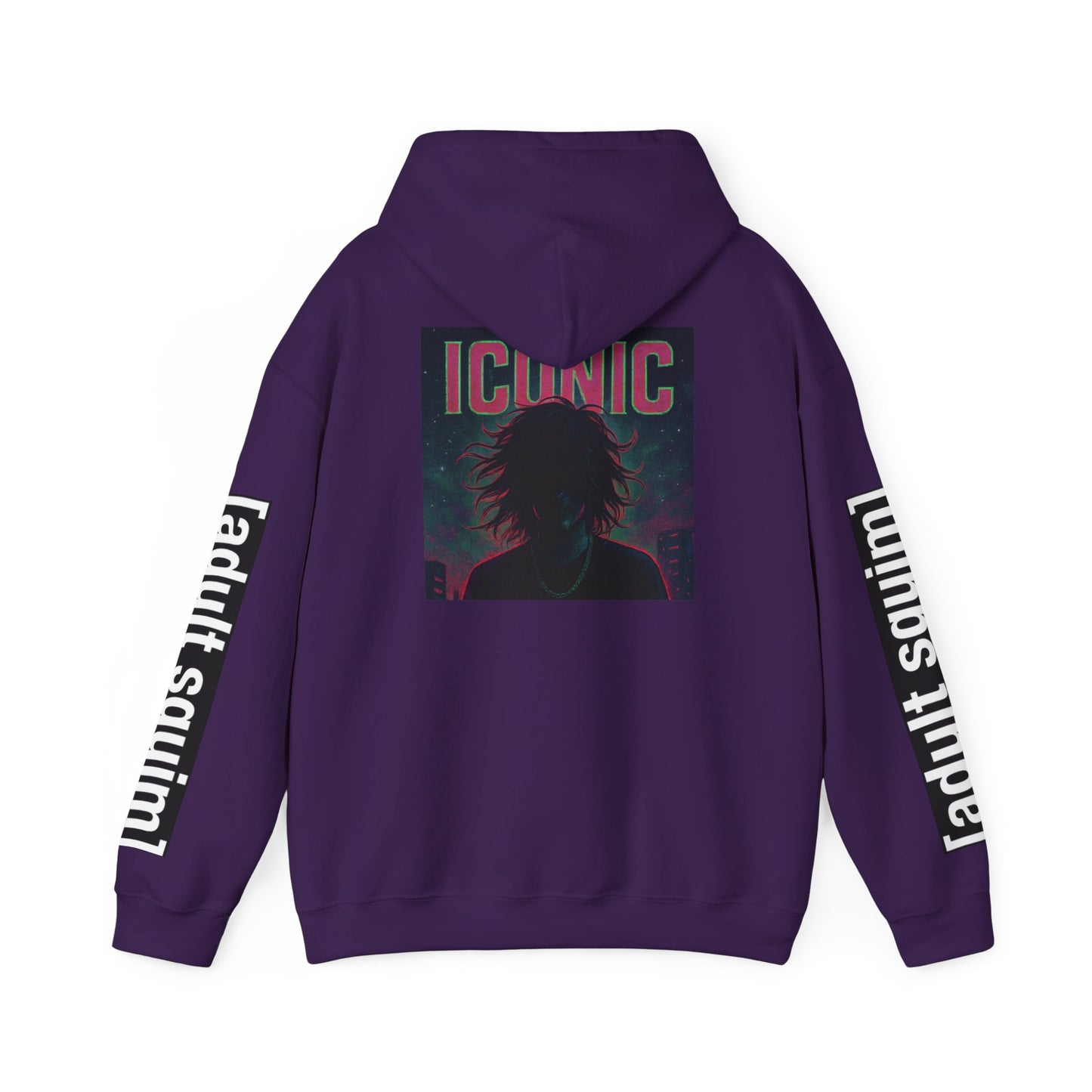 Unisex Heavy Blend™ Hoodie for Trendy Casual Vibes, Perfect for Everyday Wear, Gifts, Fashion Statement, Adult Squim Design, Iconic Style