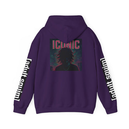 Unisex Heavy Blend™ Hoodie for Trendy Casual Vibes, Perfect for Everyday Wear, Gifts, Fashion Statement, Adult Squim Design, Iconic Style