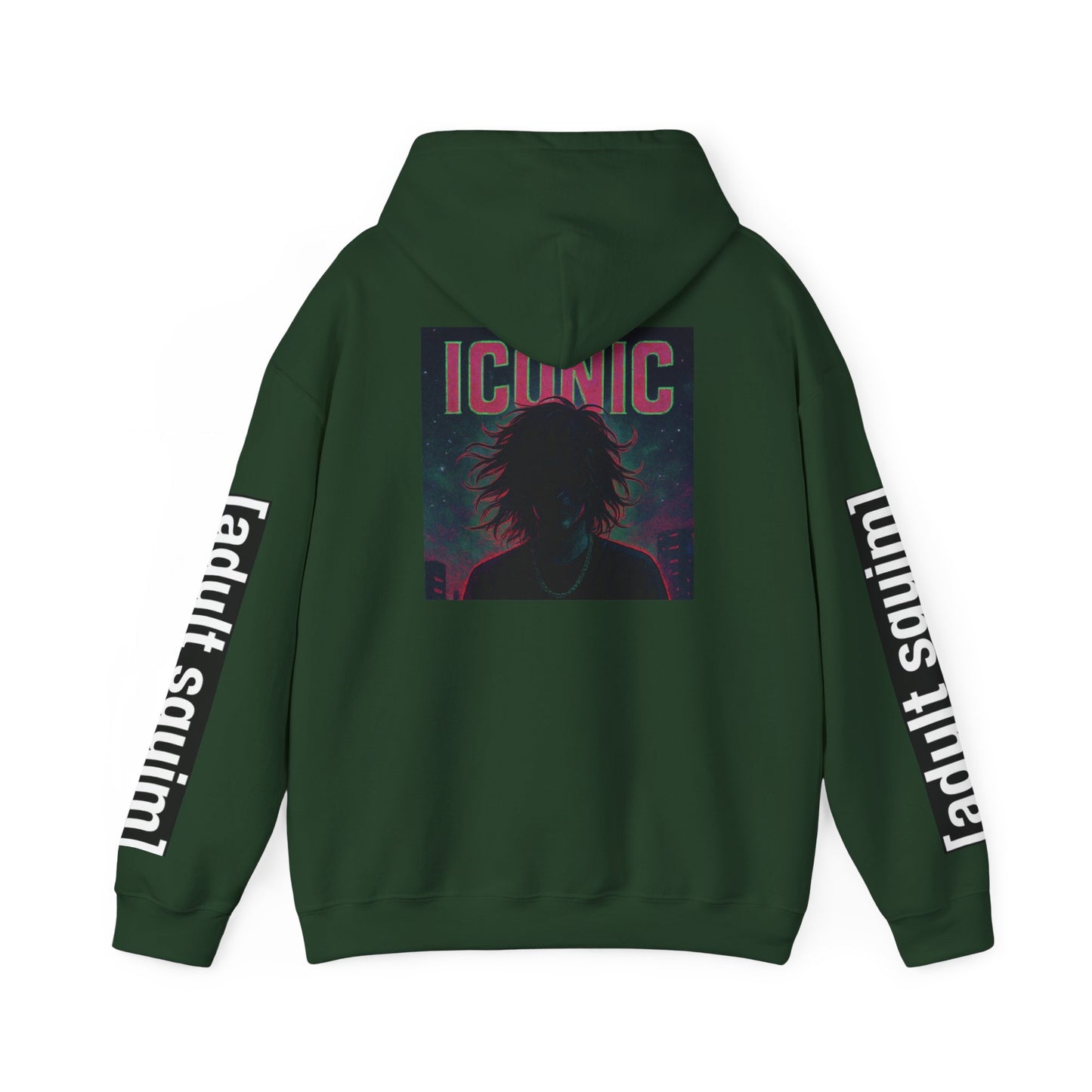 Unisex Heavy Blend™ Hoodie for Trendy Casual Vibes, Perfect for Everyday Wear, Gifts, Fashion Statement, Adult Squim Design, Iconic Style