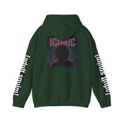 Unisex Heavy Blend™ Hoodie for Trendy Casual Vibes, Perfect for Everyday Wear, Gifts, Fashion Statement, Adult Squim Design, Iconic Style