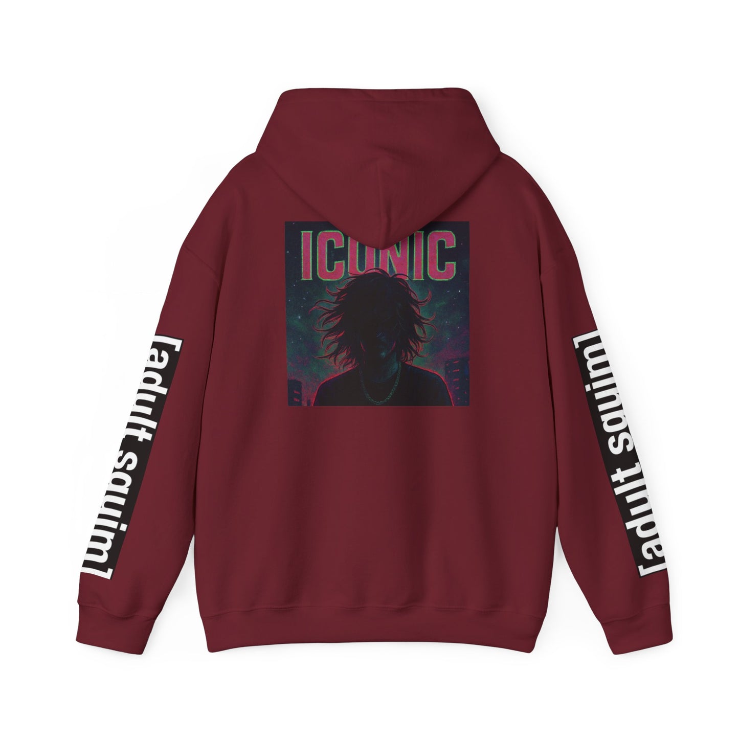 Unisex Heavy Blend™ Hoodie for Trendy Casual Vibes, Perfect for Everyday Wear, Gifts, Fashion Statement, Adult Squim Design, Iconic Style
