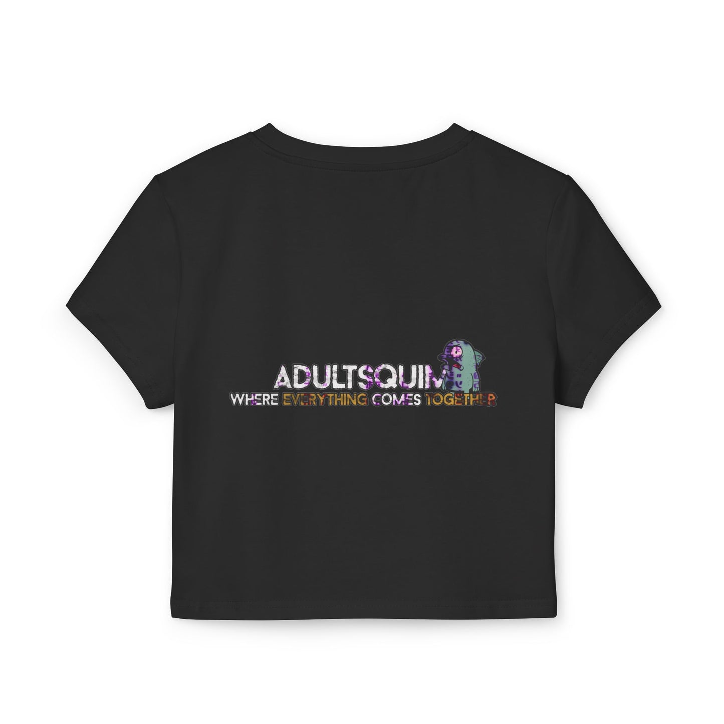 Trendy Women's Baby Tee - Adult Squim & Iconic Graphic, Casual Summer Top, Gift for Her, Festival Wear, Streetwear