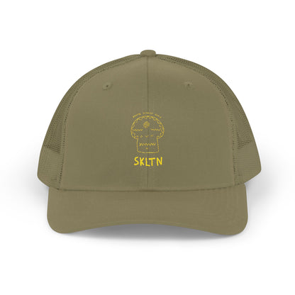 Skull Embroidered Snapback Trucker Cap – Unique Gift for Music Lovers, Festivals, Casual Wear, and Everyday Style
