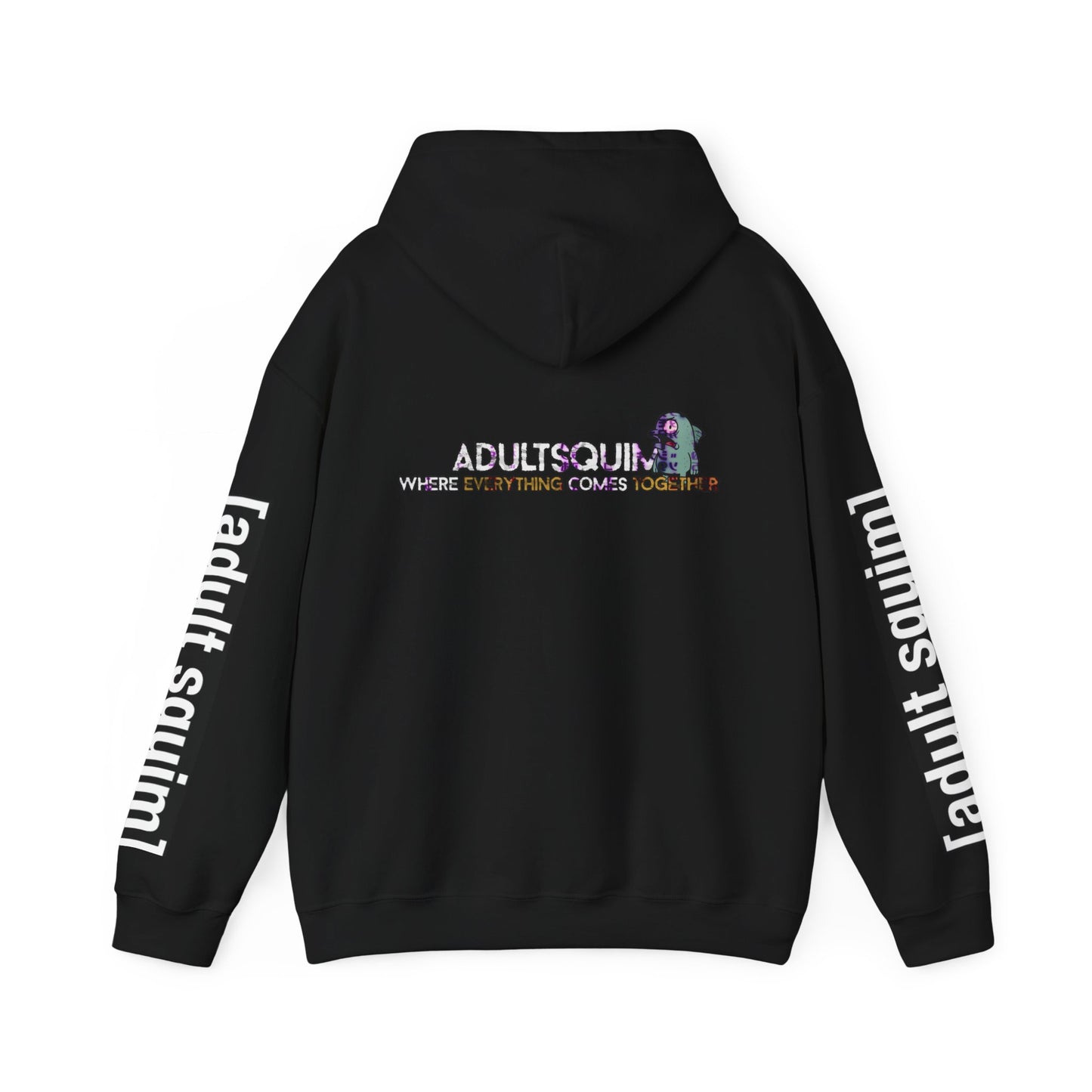Unisex Heavy Blend™ Hoodie for Trendy Casual Vibes, Perfect for Everyday Wear, Gifts, Fashion Statement, Adult Squim Design, Iconic Style