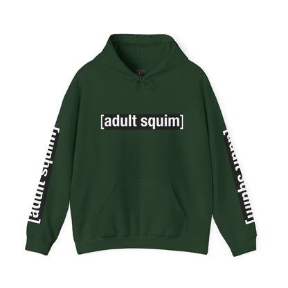 Unisex Heavy Blend™ Hoodie for Trendy Casual Vibes, Perfect for Everyday Wear, Gifts, Fashion Statement, Adult Squim Design, Iconic Style