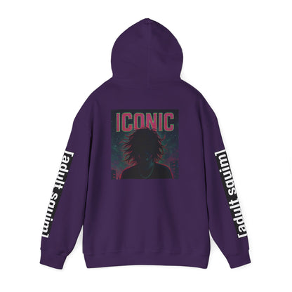 Unisex Heavy Blend™ Hoodie for Trendy Casual Vibes, Perfect for Everyday Wear, Gifts, Fashion Statement, Adult Squim Design, Iconic Style