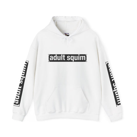 Unisex Heavy Blend™ Hoodie for Trendy Casual Vibes, Perfect for Everyday Wear, Gifts, Fashion Statement, Adult Squim Design, Iconic Style