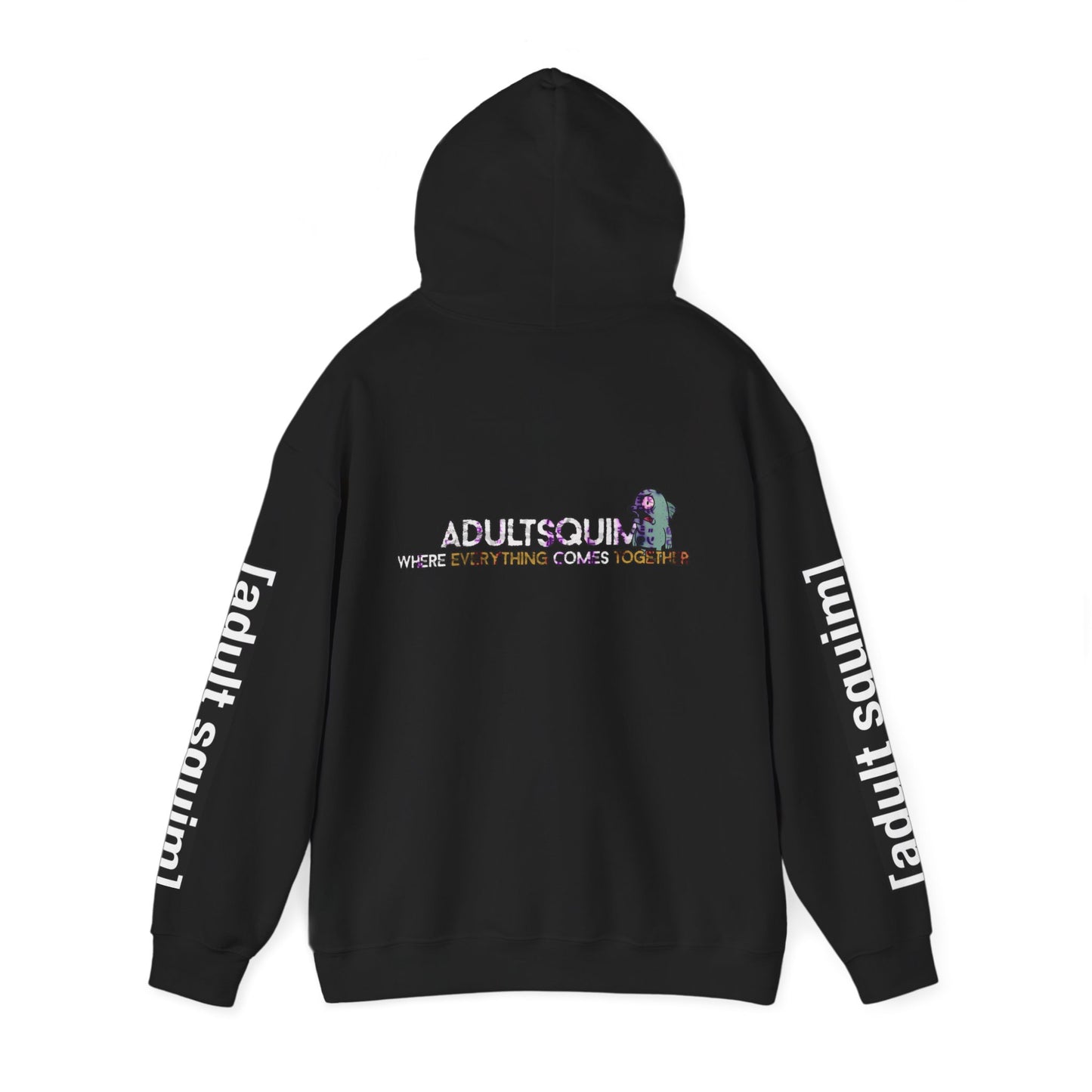 Unisex Heavy Blend™ Hoodie for Trendy Casual Vibes, Perfect for Everyday Wear, Gifts, Fashion Statement, Adult Squim Design, Iconic Style