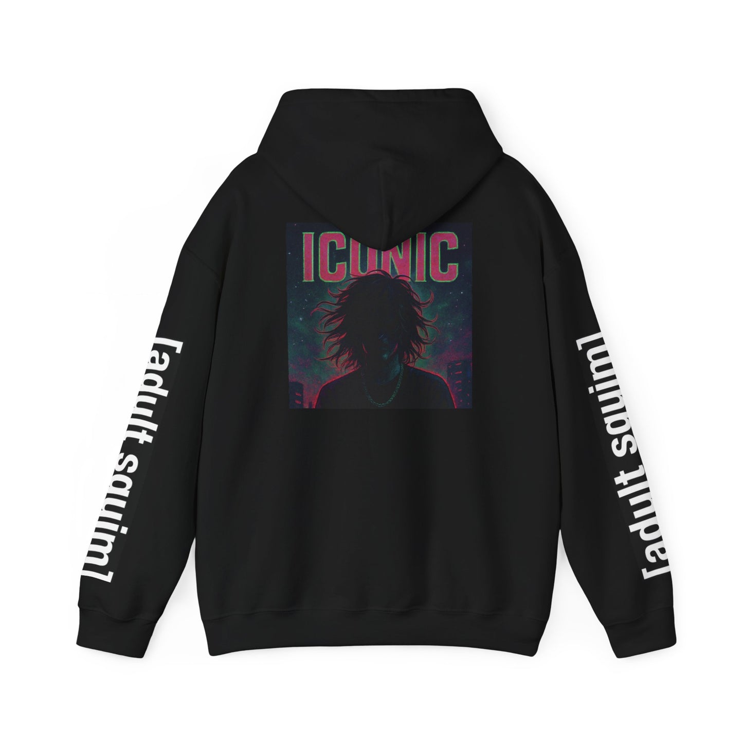 Unisex Heavy Blend™ Hoodie for Trendy Casual Vibes, Perfect for Everyday Wear, Gifts, Fashion Statement, Adult Squim Design, Iconic Style