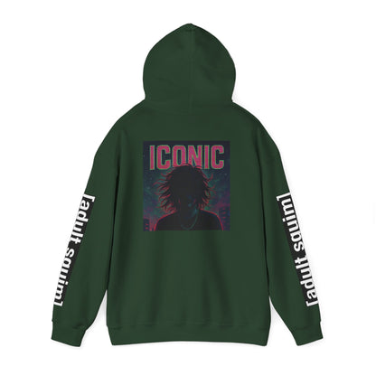 Unisex Heavy Blend™ Hoodie for Trendy Casual Vibes, Perfect for Everyday Wear, Gifts, Fashion Statement, Adult Squim Design, Iconic Style